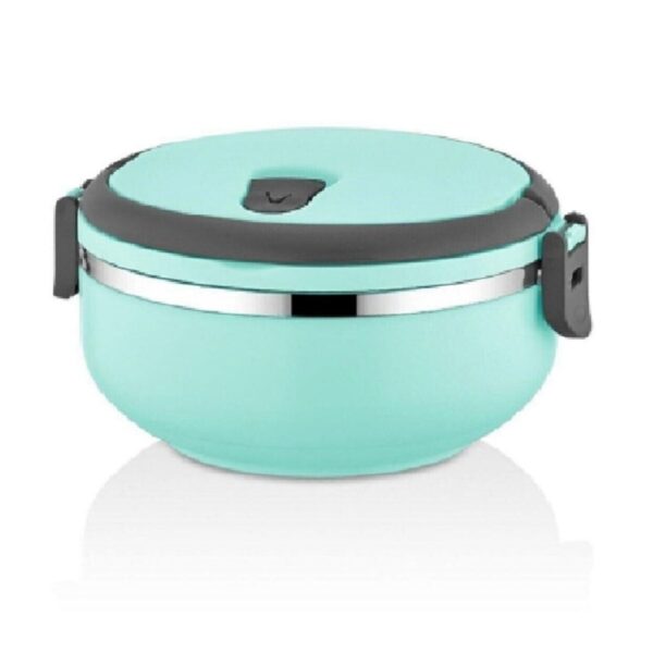 Tek Katlı Sızdırmaz Yemek Termosu Sefer Tası Saklama Kabı Turkuaz