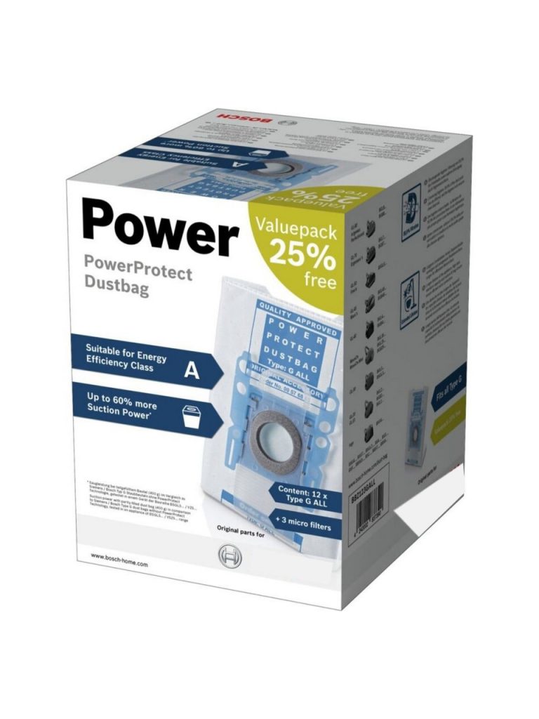 Bosch G ALL Power Protect Uyumlu 12 Adet Süpürge Toz Torbası