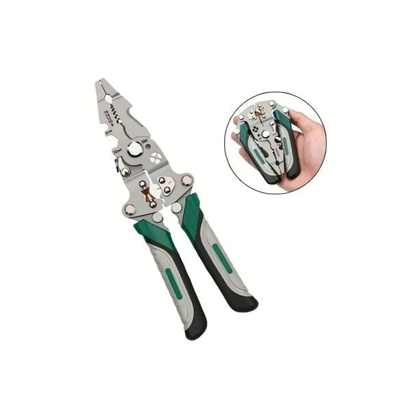 Çok Fonksiyonlu Elektrik Teli Soyucu Katlanabilir Tel Soyma Pensesi