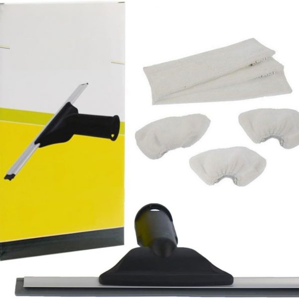 Karcher SC Serisi ile Uyumlu Cam Silme Aparatı ve Mikrofiber Bez Seti Toplam 7 parça