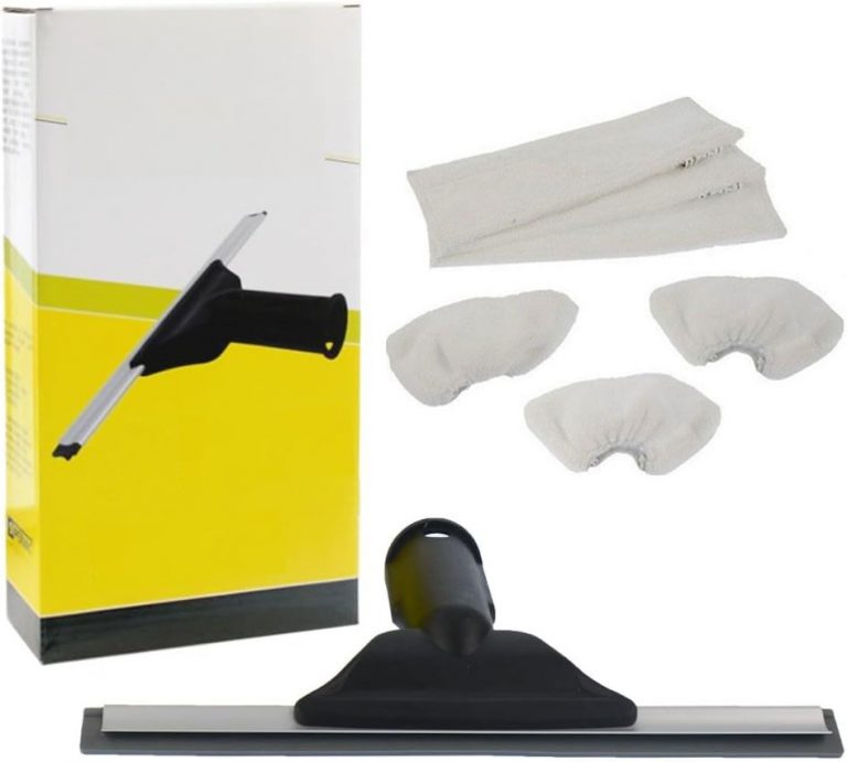 Karcher SC Serisi ile Uyumlu Cam Silme Aparatı ve Mikrofiber Bez Seti Toplam 7 parça