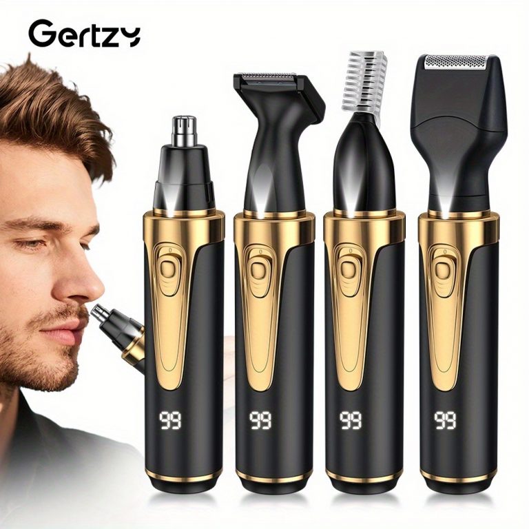 Kişisel Bakım 4’ü 1 Arada Burun Kılı Makası Kaş Düzeltici Seti - USB Şarjlı