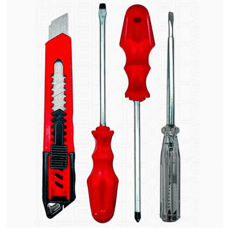 Kontrol Kalemi Yıldız Ve Düz Tornavida Maket Bıcağı Tamirci Seti