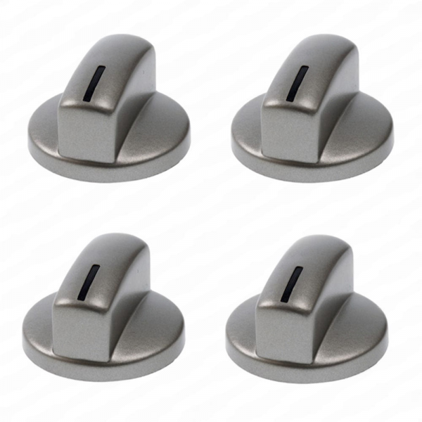 Ocak Fırın Ankastre Düğmesi Bsch ile uyumlu 4lü Set - Gri