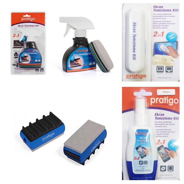Özel Ekran Temizleme Kiti Lcd Tv Pc Laptop Cep telefonu Klavye 4 lü set
