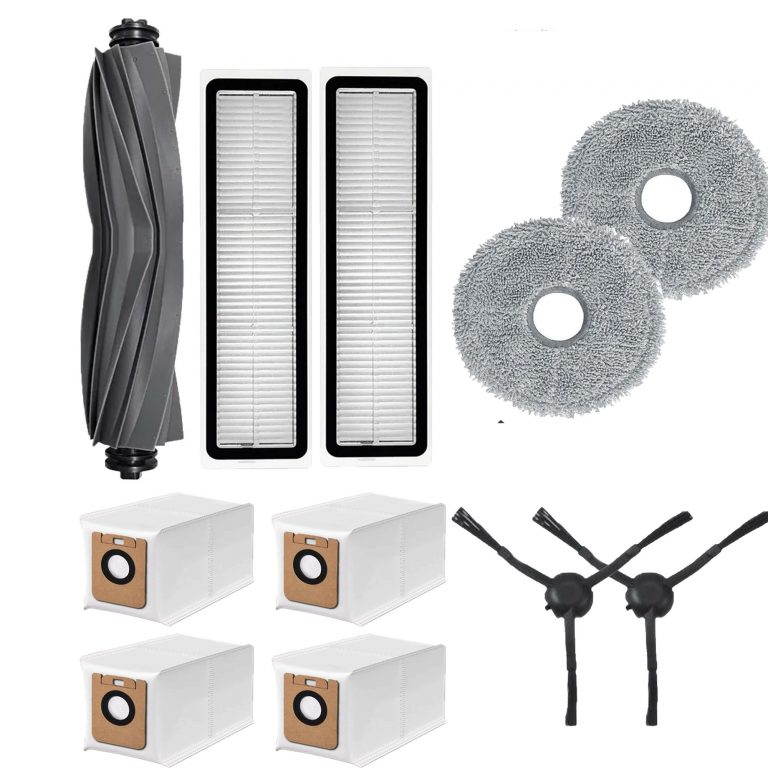 Robot Süpürge Aksesuarları | Dreame D10S Pro L10 Bot Siyah Filtre Fırça Mop Yedek Set