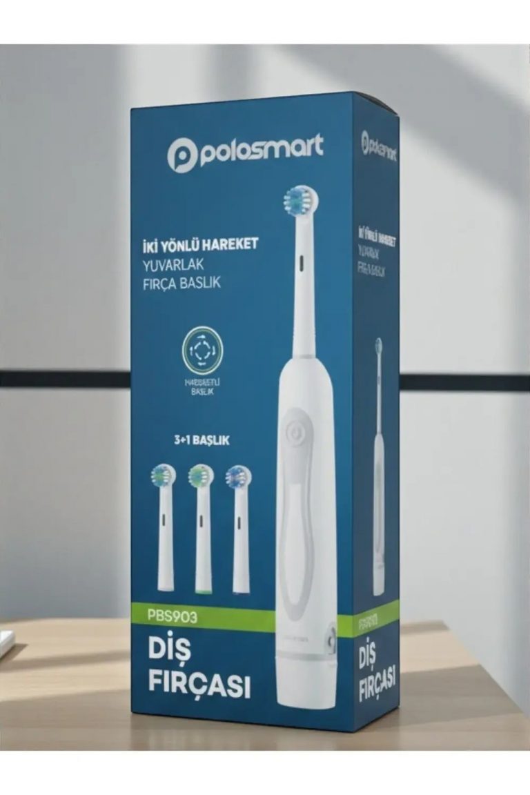 Ticimark PBS-903 Pilli Diş Fırçası 3+1 Başlık IPX5 Orta Sertlik-İki