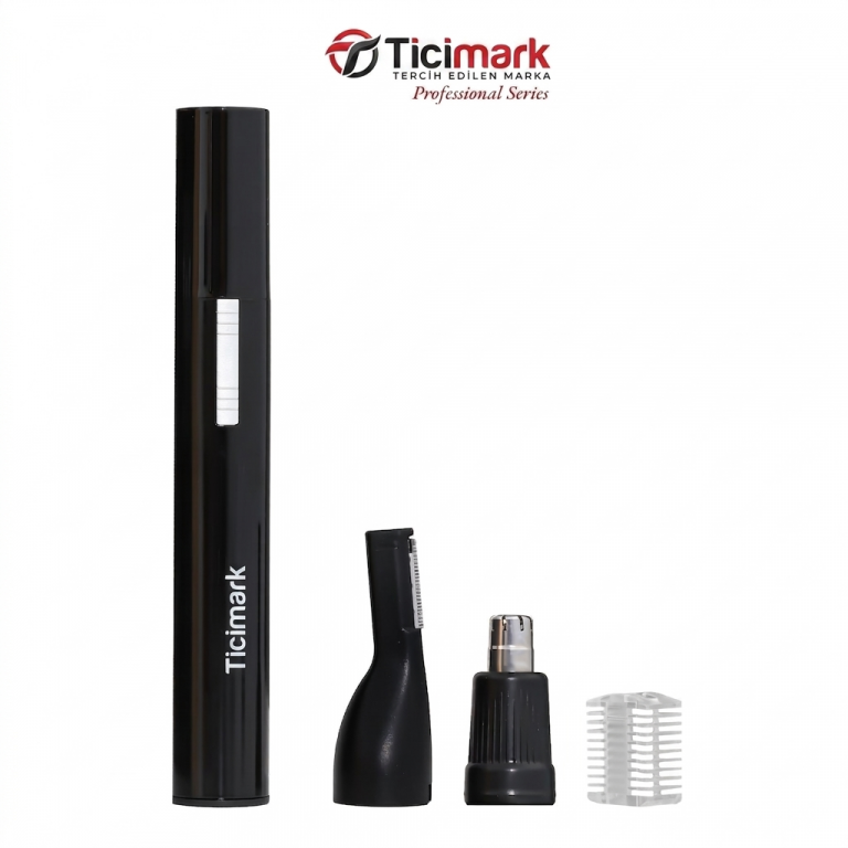 Ticimark Burun Kulak Kaş Şekillendirici Kıl Tüy Alma Pro Set Tıraş Makinesi 2'Si 1 Arada