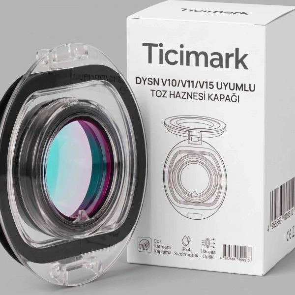Ticimark Dyson V10 V11 V15 SV12 SV14 SV15 SV22 ile Uyumlu Şeffaf Toz Hazne Kapağı